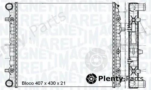 Magneti Marelli - Br RMM695001M — Radiator, engine cooling