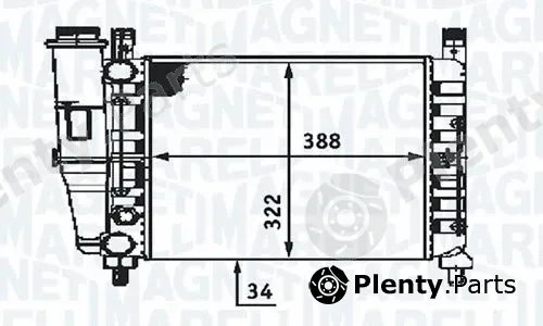 Magneti Marelli - Br RMM376713521 — Radiator, engine cooling