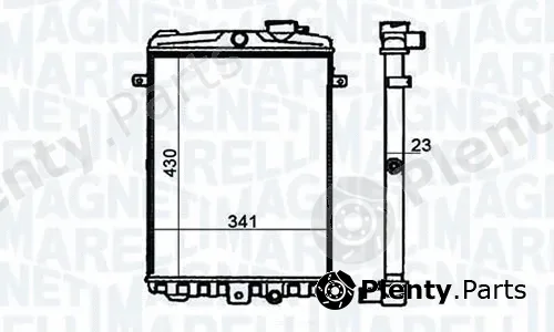 Magneti Marelli - Br RMM1063RVW — Radiator, engine cooling