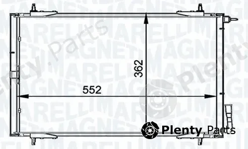 Magneti Marelli - Br 351037511MM — Condenser, air conditioning