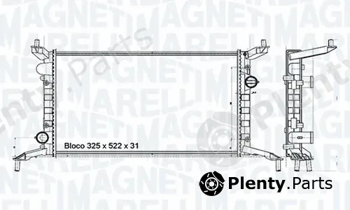 Magneti Marelli - Br RMM518001M — Radiator, engine cooling