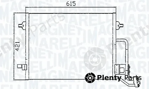 Magneti Marelli - Br 351300391MM — Condenser, air conditioning
