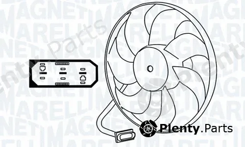 Magneti Marelli - Br 009144531MM — Fan, engine cooling