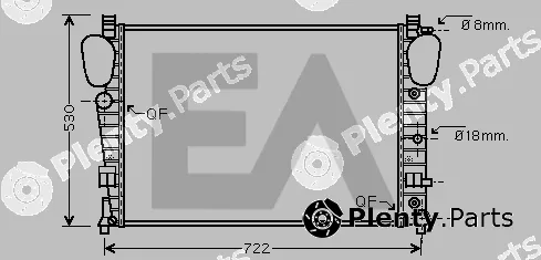 Eaclima 31R50160 — Radiator, engine cooling