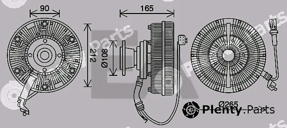 Eaclima 35C47D11 — Fan Wheel, engine cooling