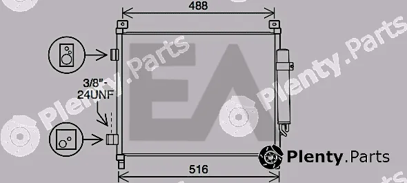 Eaclima 30C18057 — Condenser, air conditioning