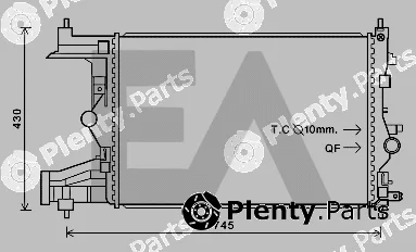Eaclima 31R54230 — Radiator, engine cooling