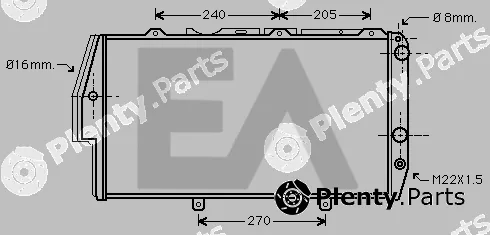 Eaclima 31R02018 — Radiator, engine cooling
