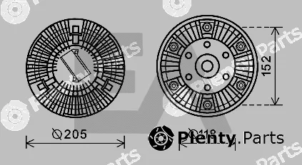 Eaclima 35C59D07 — Fan Wheel, engine cooling