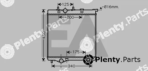 Eaclima 31R55118 — Radiator, engine cooling