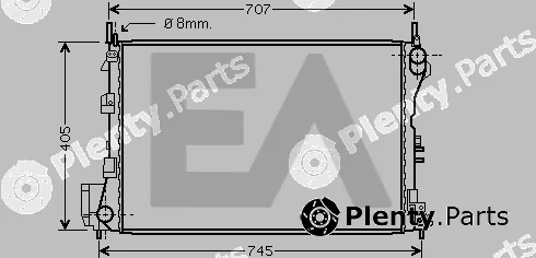 Eaclima 31R54114 — Radiator, engine cooling