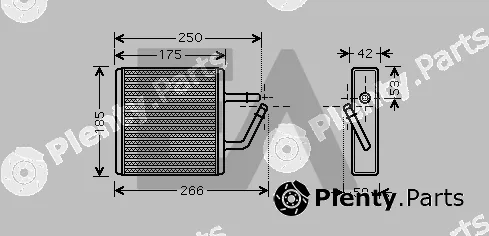 Eaclima 45C52006 — Heat Exchanger, interior heating
