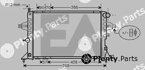 Eaclima 31R54180 — Radiator, engine cooling