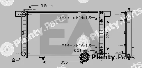 Eaclima 31R50049 — Radiator, engine cooling