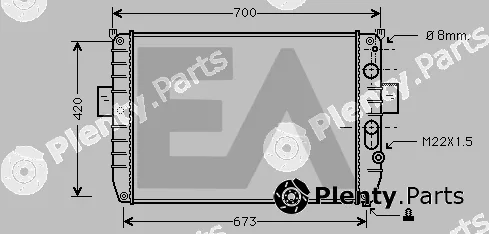 Eaclima 31R30026 — Radiator, engine cooling