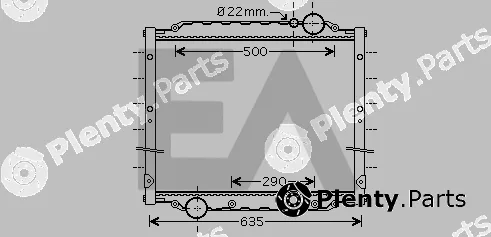 Eaclima 31R47013 — Radiator, engine cooling