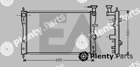 Eaclima 31R51134 — Radiator, engine cooling