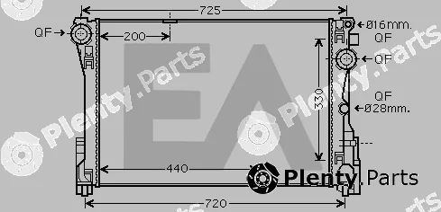 Eaclima 31R50188 — Radiator, engine cooling