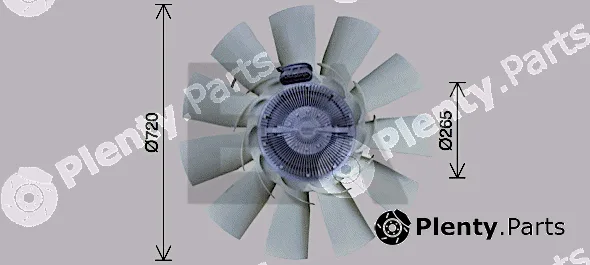Eaclima 35C16C02 — Fan Wheel, engine cooling