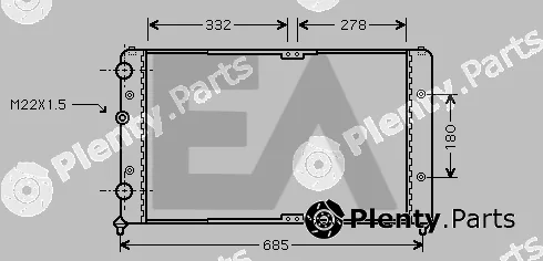 Eaclima 31R77104 — Radiator, engine cooling