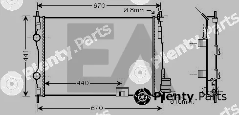Eaclima 31R18185 — Radiator, engine cooling