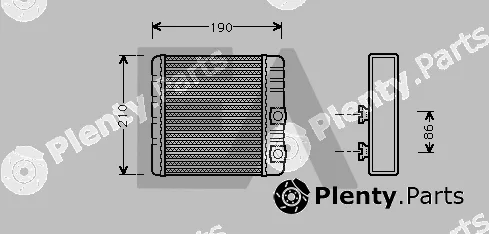 Eaclima 45C07016 — Heat Exchanger, interior heating