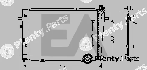 Eaclima 31R28044 — Radiator, engine cooling