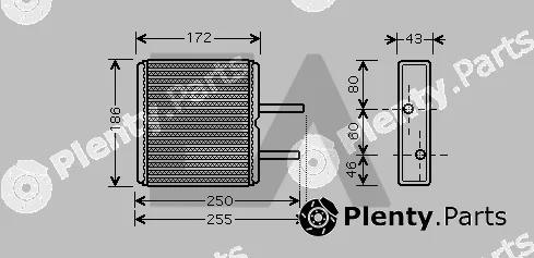 Eaclima 45C69001 — Heat Exchanger, interior heating