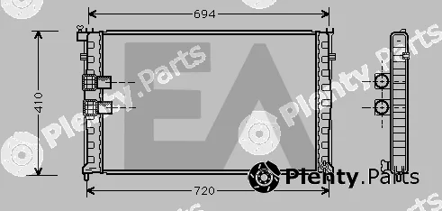 Eaclima 31R55083 — Radiator, engine cooling