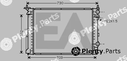Eaclima 31R60050 — Radiator, engine cooling
