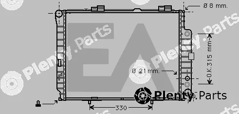 Eaclima 31R50140 — Radiator, engine cooling