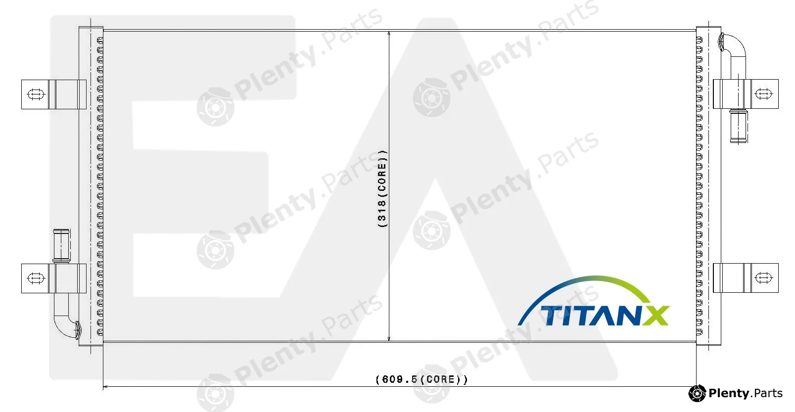 Eaclima 31R76036T — Radiator, engine cooling