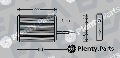 Eaclima 45C22033 — Heat Exchanger, interior heating