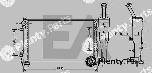 Eaclima 31R25123 — Radiator, engine cooling