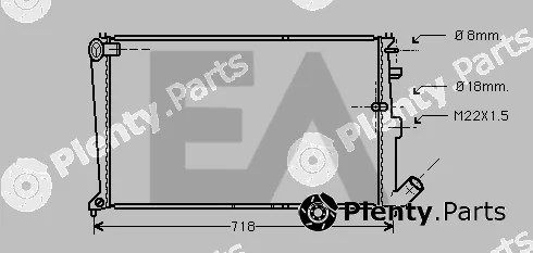 Eaclima 31R10044 — Radiator, engine cooling