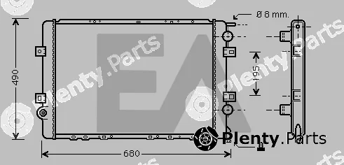 Eaclima 31R60120 — Radiator, engine cooling