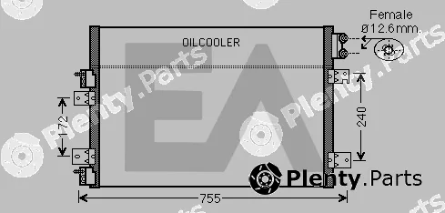 Eaclima 30C12028 — Condenser, air conditioning