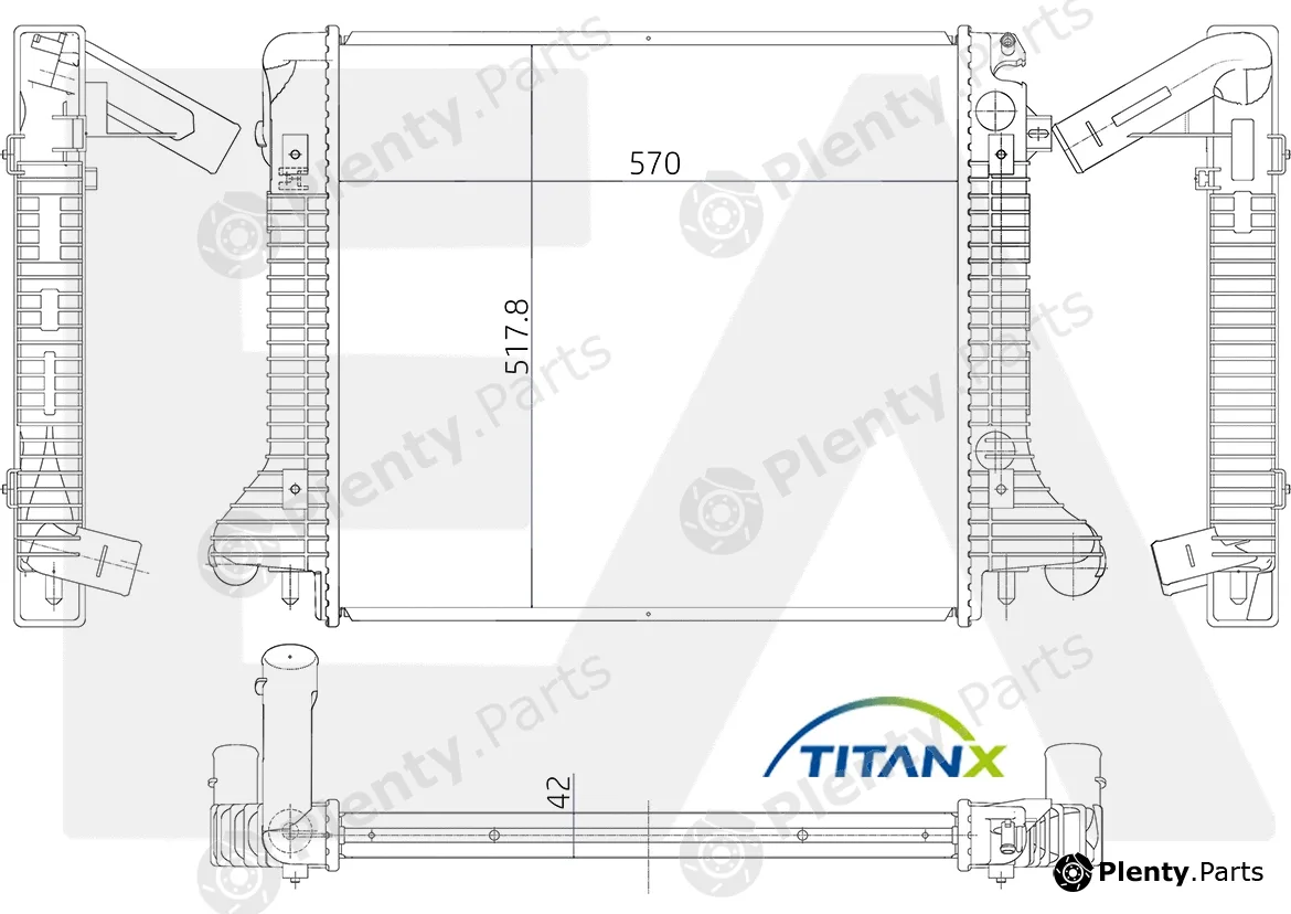 Eaclima 31R45002T — Radiator, engine cooling