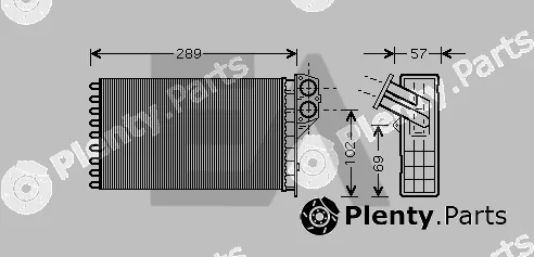 Eaclima 45C55017 — Heat Exchanger, interior heating
