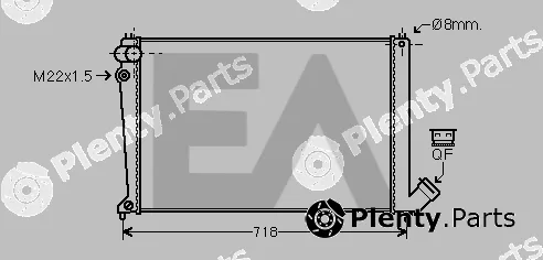 Eaclima 31R10063 — Radiator, engine cooling