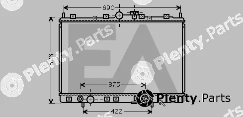 Eaclima 31R51096 — Radiator, engine cooling