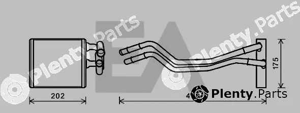 Eaclima 45C22031 — Heat Exchanger, interior heating