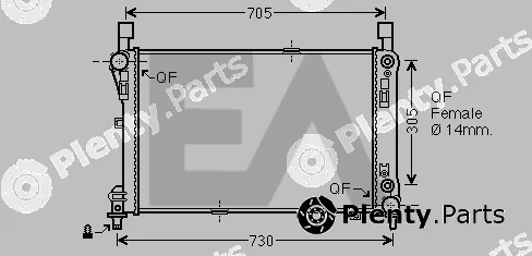Eaclima 31R50094 — Radiator, engine cooling