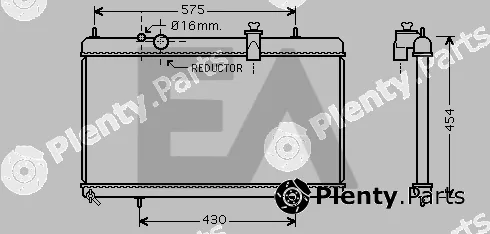 Eaclima 31R55107 — Radiator, engine cooling