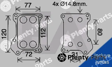 Eaclima 37G54014 — Oil Cooler, engine oil