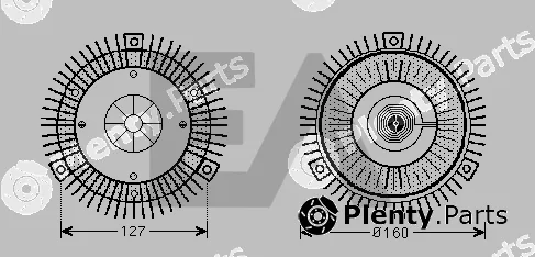 Eaclima 35C50D16 — Fan Wheel, engine cooling