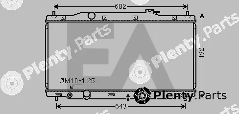 Eaclima 31R26104 — Radiator, engine cooling