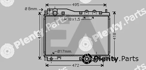 Eaclima 31R26069 — Radiator, engine cooling