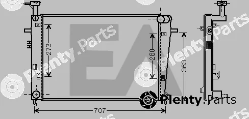 Eaclima 31R28081 — Radiator, engine cooling