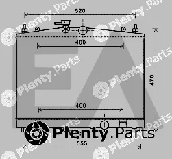 Eaclima 31R18129 — Radiator, engine cooling